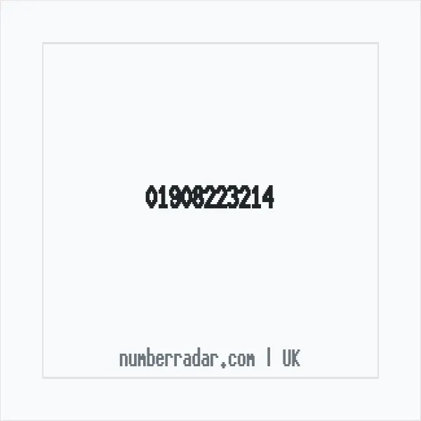 Reverse number check for +44 1908 223214 — who called me?