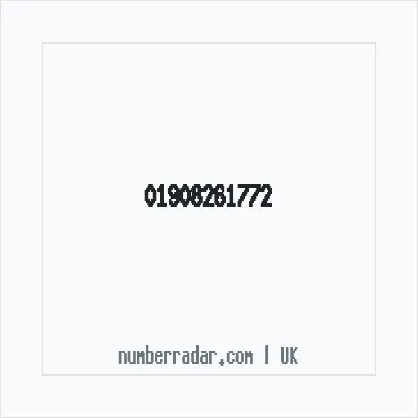 Reverse number check for +44 1908 261772 — who called me?