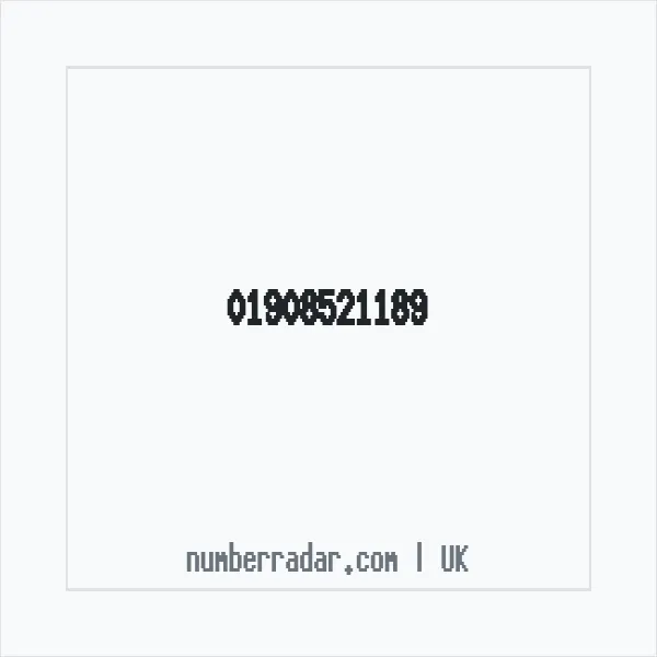 Reverse number check for +44 1908 521189 — who called me?
