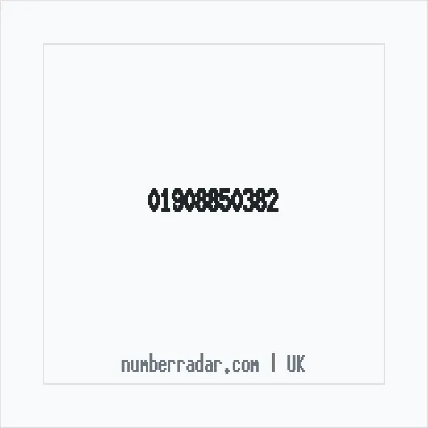 Reverse number check for +44 1908 850382 — who called me?