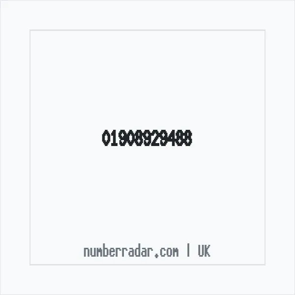 Reverse number check for +44 1908 929488 — who called me?