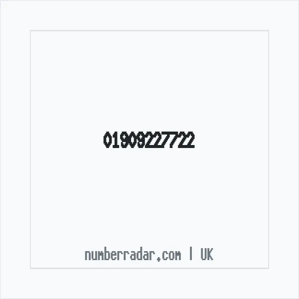 Reverse number check for +44 1909 227722 — who called me?