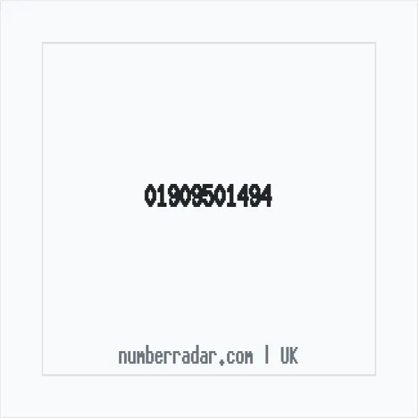 Reverse number check for +44 1909 501494 — who called me?