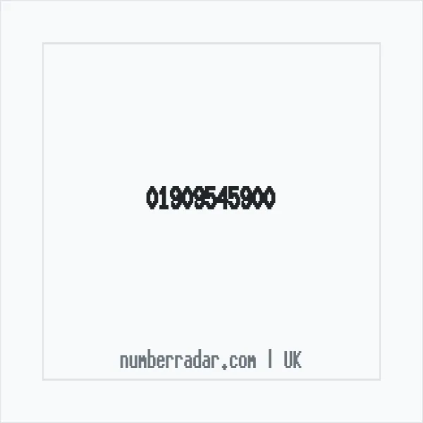 Reverse number check for +44 1909 545900 — who called me?