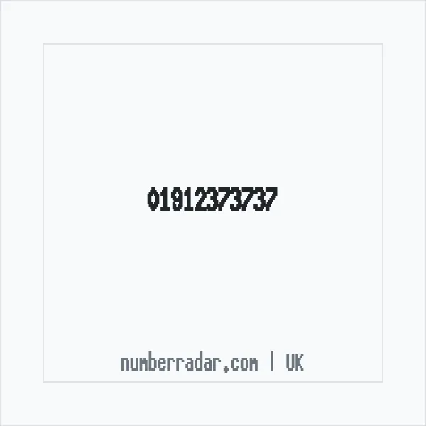 Reverse number check for +44 1912 373737 — who called me?