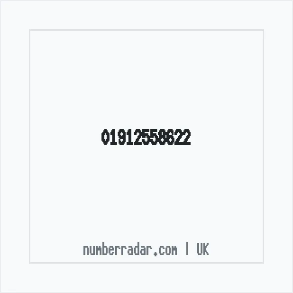 Reverse number check for +44 1912 558622 — who called me?