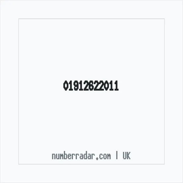Reverse number check for +44 1912 622011 — who called me?