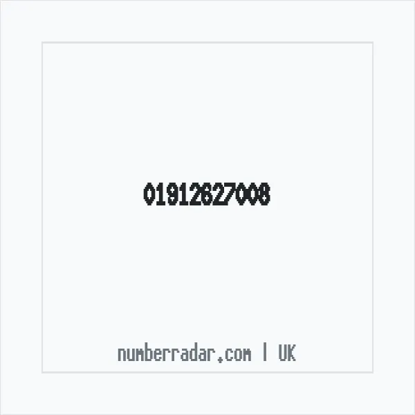 Reverse number check for +44 1912 627008 — who called me?