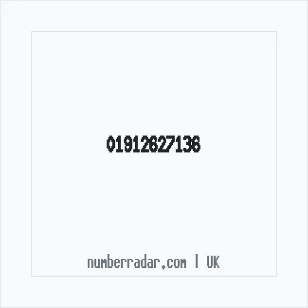 Reverse number check for +44 1912 627136 — who called me?