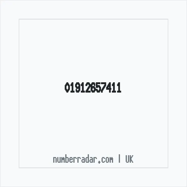 Reverse number check for +44 1912 657411 — who called me?