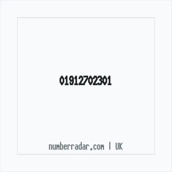 Reverse number check for +44 1912 702301 — who called me?