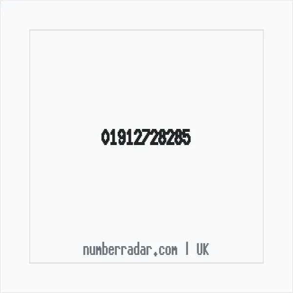 Reverse number check for +44 1912 728285 — who called me?