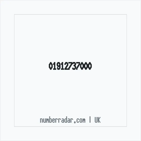 Reverse number check for +44 1912 737000 — who called me?