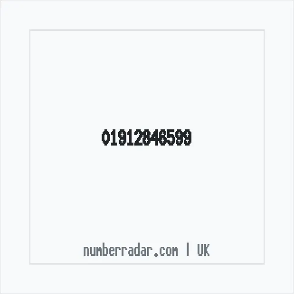 Reverse number check for +44 1912 846599 — who called me?