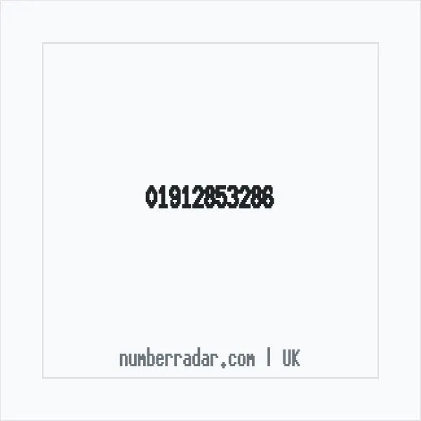 Reverse number check for +44 1912 853286 — who called me?