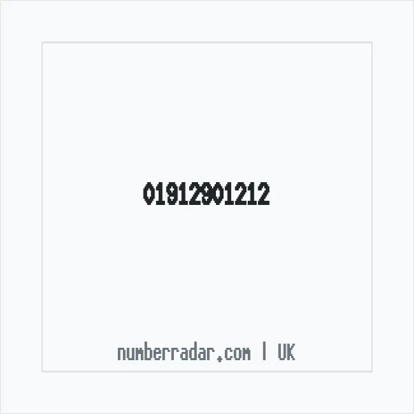 Reverse number check for +44 1912 901212 — who called me?