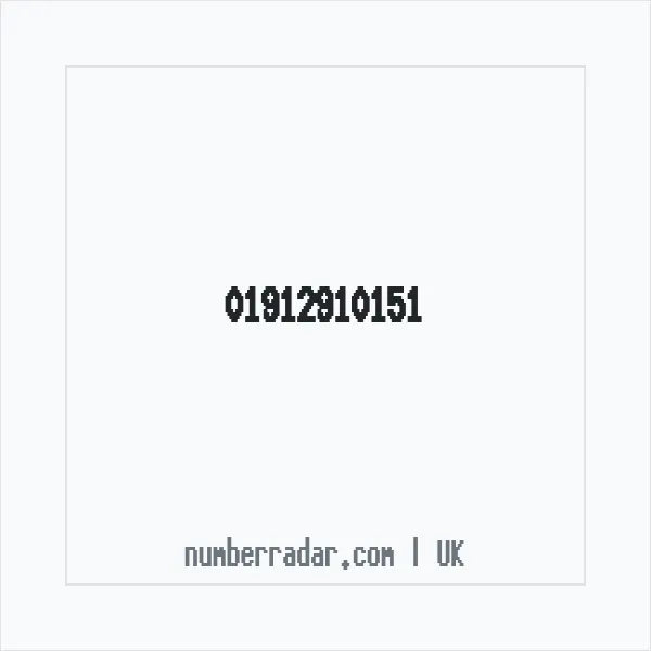 Reverse number check for +44 1912 910151 — who called me?