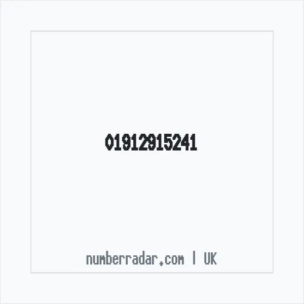 Reverse number check for +44 1912 915241 — who called me?
