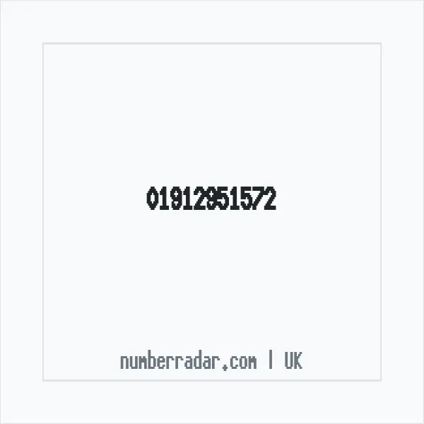 Reverse number check for +44 1912 951572 — who called me?