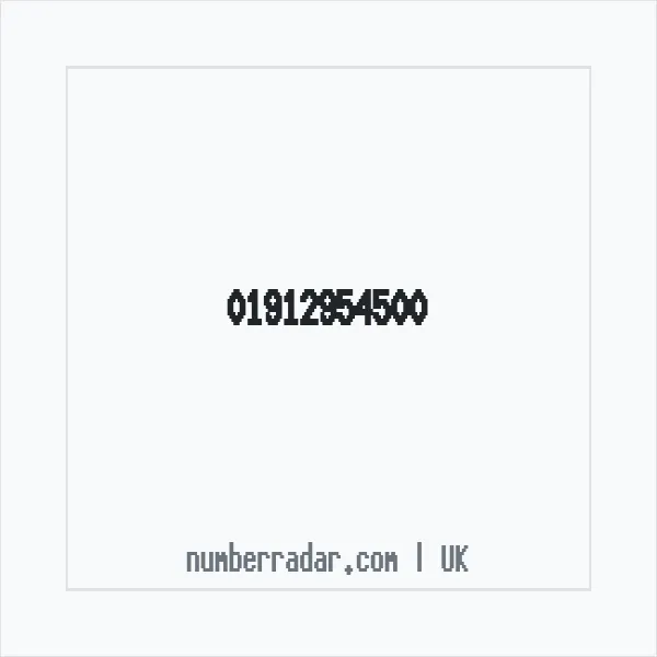 Reverse number check for +44 1912 954500 — who called me?