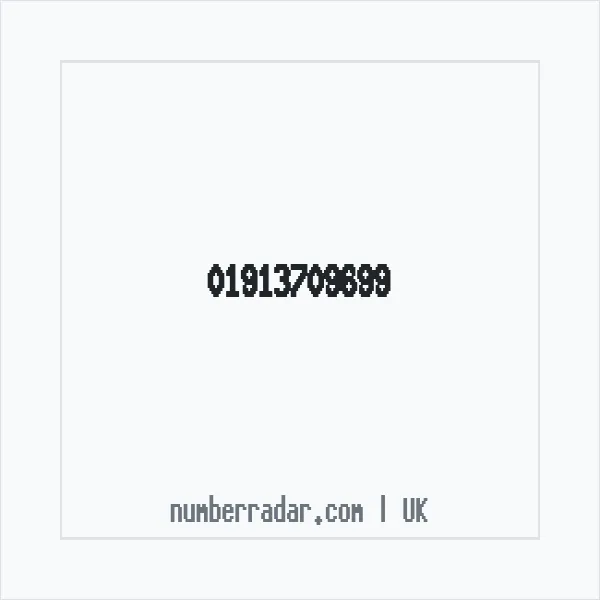 Reverse number check for +44 1913 709699 — who called me?