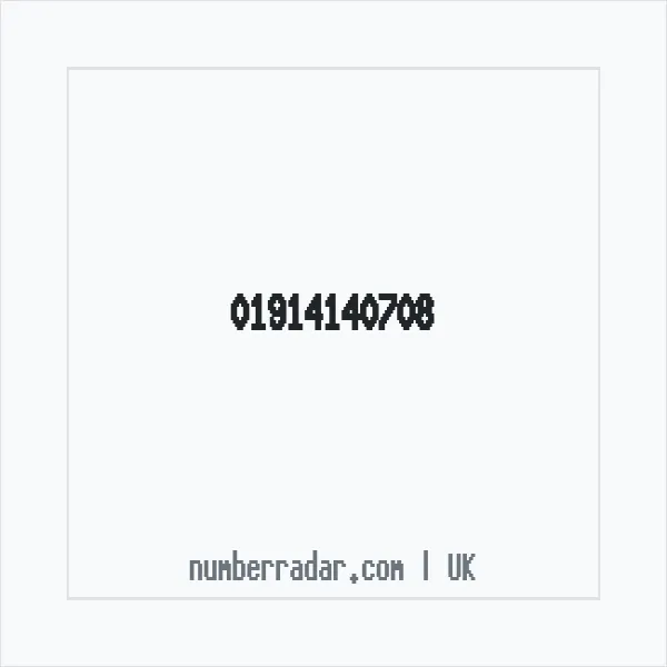 Reverse number check for +44 1914 140708 — who called me?
