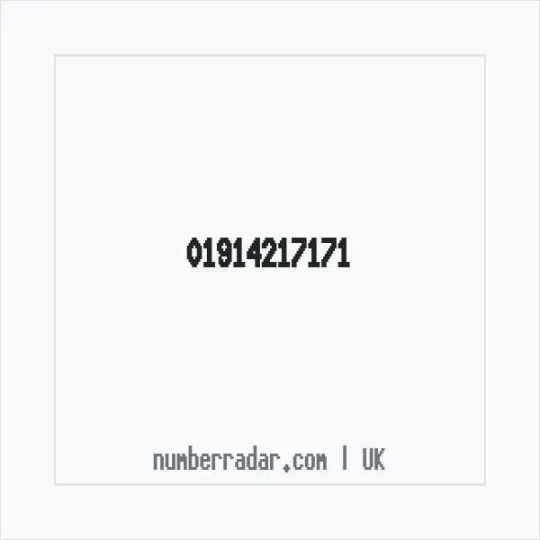 Reverse number check for +44 1914 217171 — who called me?