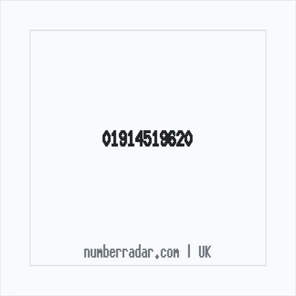Reverse number check for +44 1914 519620 — who called me?