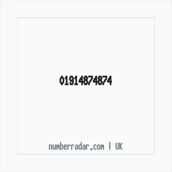 Reverse number check for +44 1914 874874 — who called me?