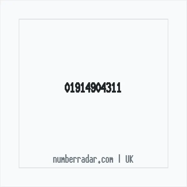 Reverse number check for +44 1914 904311 — who called me?