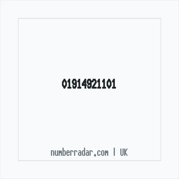 Reverse number check for +44 1914 921101 — who called me?