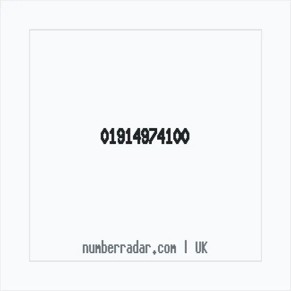 Reverse number check for +44 1914 974100 — who called me?