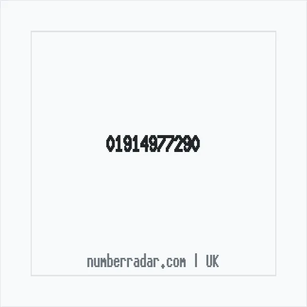 Reverse number check for +44 1914 977290 — who called me?