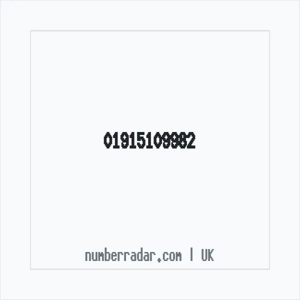 Reverse number check for +44 1915 109982 — who called me?