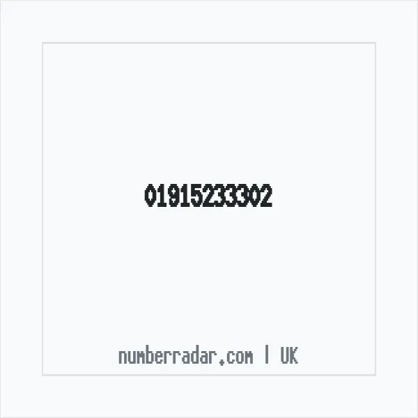 Reverse number check for +44 1915 233302 — who called me?