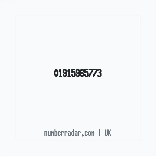 Reverse number check for +44 1915 965773 — who called me?