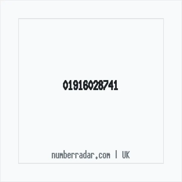 Reverse number check for +44 1916 028741 — who called me?