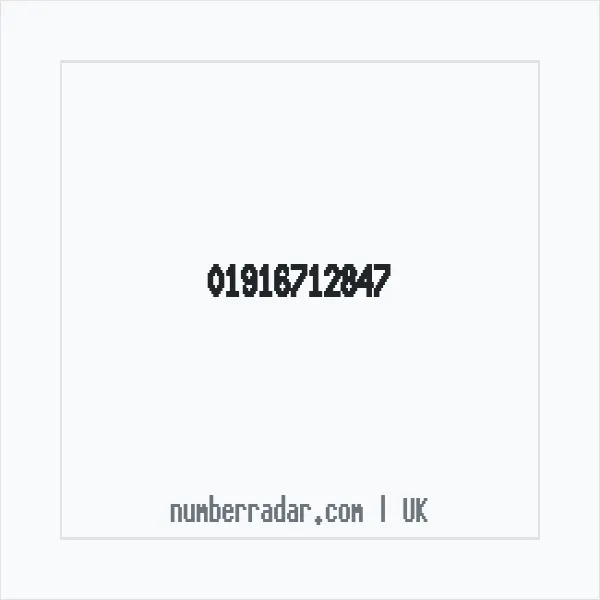 Reverse number check for +44 1916 712847 — who called me?