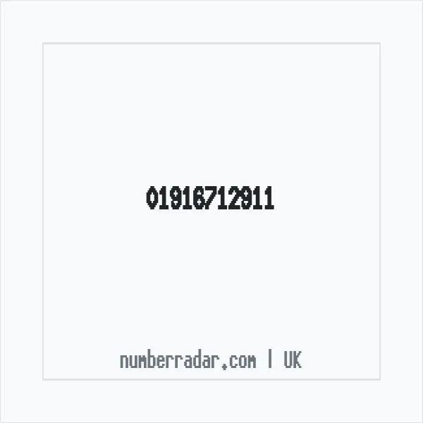 Reverse number check for +44 1916 712911 — who called me?