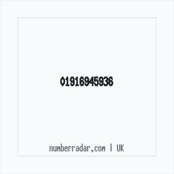 Reverse number check for +44 1916 945936 — who called me?