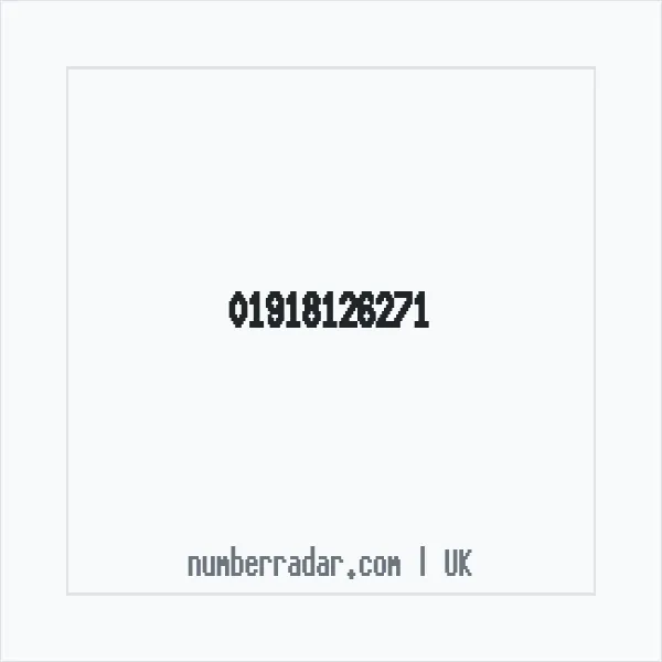 Reverse number check for +44 1918 126271 — who called me?