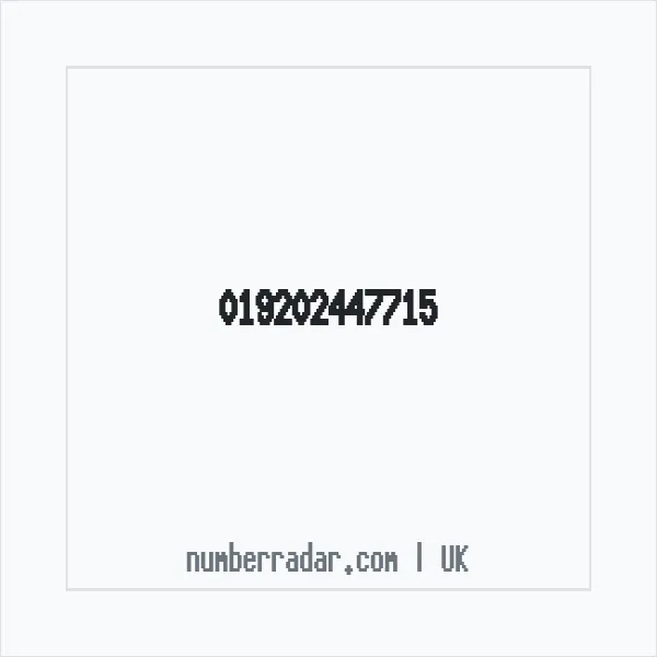 Reverse number check for +44 (1920) 244-771 — who called me?