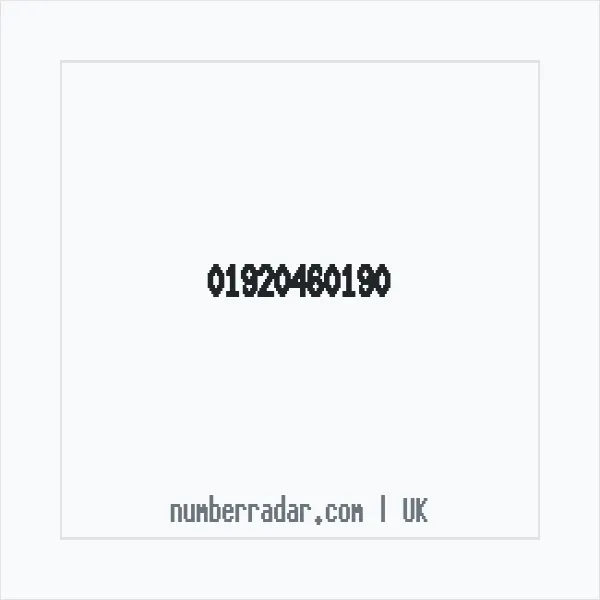 Reverse number check for +44 1920 460190 — who called me?