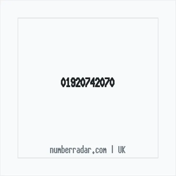Reverse number check for +44 1920 742070 — who called me?