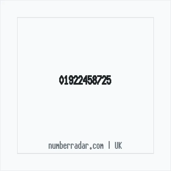 Reverse number check for +44 1922 458725 — who called me?