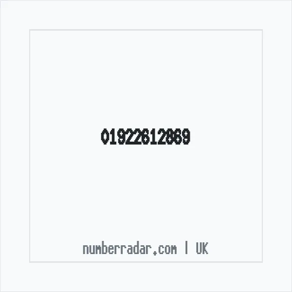 Reverse number check for +44 1922 612869 — who called me?