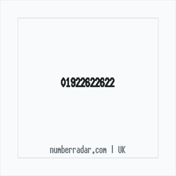 Reverse number check for +44 1922 622622 — who called me?