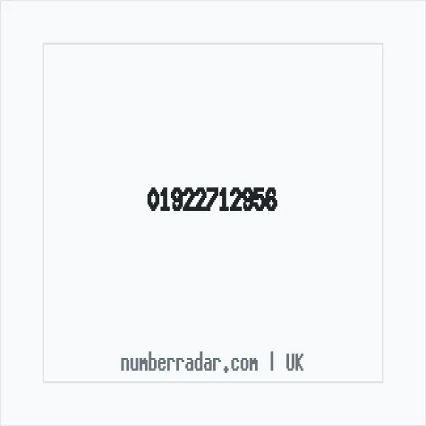 Reverse number check for +44 1922 712956 — who called me?