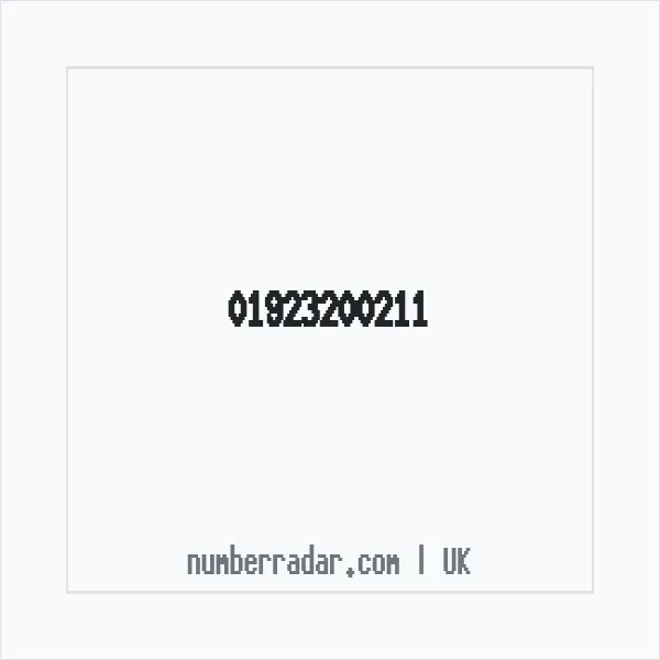 Reverse number check for +44 1923 200211 — who called me?
