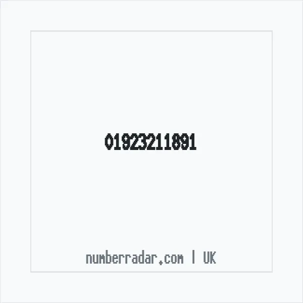 Reverse number check for +44 1923 211891 — who called me?